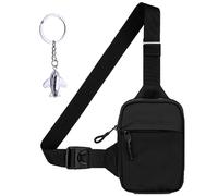 Minimalist Concept Sling Bag, Concept Collective Travel Sling Bag Waterproof, Antitheft Crossbody Bag for Men and Women (Black)
