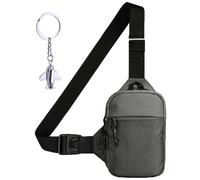 Minimalist Concept Sling Bag, Concept Collective Travel Sling Bag Waterproof, Antitheft Crossbody Bag for Men and Women (Gray)