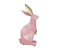 Minimalist Creative Geometric Rabbit Statue Figurine Resin Animal Statuette Sculpture Decor Cute Home Living Room Office Desktop Decoration Ornament,1 Art collection