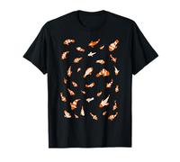 Minimalist Cute Aquarium Orange Clown Fish Pattern for Teens T-Shirt