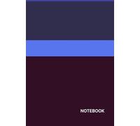 Minimalist Dotted Notebook - 150 pages, B5, 17.6 x 25cm, Blue Burgundy