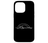 Minimalist Dugong Line Art Sea Cow Marine Life Design Case for iPhone 14 Pro Max