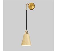 Minimalist E27 Metal Wall Light - Wood Grain Design, Water Transfer Printing, Stylish Interior Lamp for Bedroom, Modern Sweaty Lighting Fixture