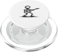 Minimalist Electric Guitar Scribble Art PopSockets PopGrip for MagSafe