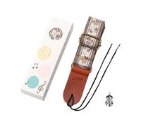 Minimalist Embroidered Ukulele Straps with End Studs Included Minimalist Embroidered Ukulele Straps with End Studs Included