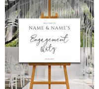 Minimalist Engagement Party Welcome Sign, A1, A2, A3 or A4, Engagement Party Signs, Engagement Decorations, Classy Modern Engagement Party