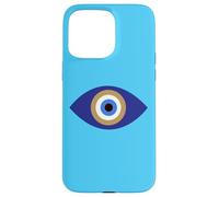 Minimalist Evil Eye of Blue Nazar for Spiritual Protection Case for iPhone 15 Pro Max