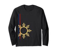 Minimalist Filipino Sun - Clean Heritage Symbol of Pride Long Sleeve T-Shirt