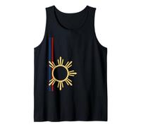 Minimalist Filipino Sun - Clean Heritage Symbol of Pride Tank Top