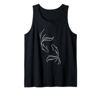 Minimalist Fish Design. Yin of The Fin Tank Top
