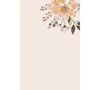 Minimalist Floral Journal - 100 Lined Pages Notebook with Simple Two Flower Cover | Aesthetic Notebook for Writing, Sketching & Daily Notes