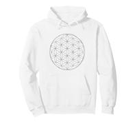 Minimalist Flower of Life Sacred Geometry Mindfulness Pullover Hoodie