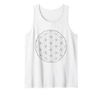 Minimalist Flower of Life Sacred Geometry Mindfulness Tank Top