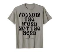 Minimalist Follow The Word Not The Herd Christian T-Shirt