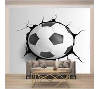 Minimalist Football Creative Art 3D Wallpaper Textured Silk Easy Install Living Room Sofa Bedroom Dining Room Home Decoration Wall-200cm×140cm