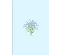 Minimalist Forget-Me-Not Flowers Composition Notebook: Light Blue Aesthetic Cover, Simple Watercolor Floral Print, College Ruled, 6” x 9”