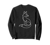 Minimalist Fox One Line Art Sweatshirt