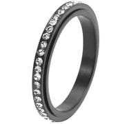 Minimalist Full-Circle Rotating Stainless Steel Ring for Women Gold Elegant Stackable Band Fashion Jewelry Gift