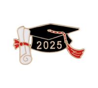Minimalist G Ifts Brooch 2025 Graduation Brooch for Women Men 2025 Graduation Badge Lapel Pin Lapel Brooch for High School College Teacher (C, One Size), Zinc alloy, No gemstone