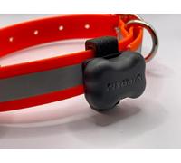 Minimalist Gear Co FitBark GPS Fastener Buckle for Dog Tracker, GPS Pet Tracker Strap Attachment Clips for Dogs Works with Any Collar, Smart Activity Tracker Fastener Durable Semi-rigid (Black) (2.00)