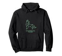 Minimalist Geometric Animal Origami Figure, Dog Lover Gift Pullover Hoodie