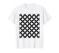 Minimalist Geometric Pattern Interlocking Curves Design T-Shirt