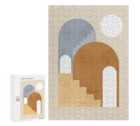 Minimalist Geometry X - Wooden Jigsaw Puzzle for Adults, 300 PCS, Year-End Present - for Detail-Focused Puzzlers
