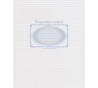 Minimalist Gingham composition notebook - blue and white checkered cover, 7.5 x 9.25 ,lined journal for school, work or notes: Simple & Stylish ... - Perfect for Students, Teens & Professionals