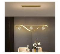 Minimalist Glass Ball LED Chandelier for Restaurant Food Tables Study Pendant Lamp, Kitchen