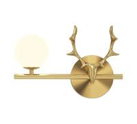 Minimalist Globe Wall Sconce Lighting Modern Art Deco Wall Lamp with Clear Glass Shade G4 Base Wall Mount Reading Light for Bedroom, Living Room, Hallway
