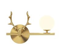 Minimalist Globe Wall Sconce Lighting Modern Art Deco Wall Lamp with Clear Glass Shade G4 Base Wall Mount Reading Light for Bedroom, Living Room, Hallway