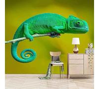 Minimalist Green Animal Lizard 3D Wallpaper Easy Install Feature Office Living Room Sofa Bedroom TV Background Wall Decoration-430cm×300cm