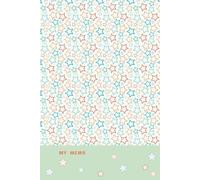 Minimalist Green Stars Pattern Notebook: My Memo Aesthetic Stars Journal, 6 x 9 Inches, 120 Lined Pages, Colorful Star Design with Personal Profile Page