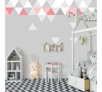 Minimalist Grey Pink Geometric Triangle 3D Wallpaper Luxury Home Dining Decor Paste Sofa Living Room The Wall for Bedroom Mural-250cm×170cm