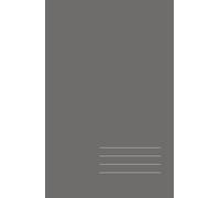 Minimalist Hardcover Notebook - Dark Gray, Grid, 128 Pages: Elegant 5.5" × 8.5" journal for work, study, and creative ideas