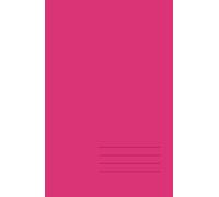 Minimalist Hardcover Notebook - Deep Raspberry, Grid, 128 Pages: Elegant 5.5" × 8.5" journal for work, study, and creative ideas