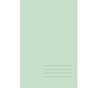 Minimalist Hardcover Notebook - Soft Mint, Grid, 128 Page: Elegant 5.5" × 8.5" journal for work, study, and creative ideas