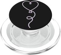 Minimalist Heart Balloon Aesthetic Line Art PopSockets PopGrip for MagSafe