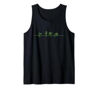 Minimalist Heartbeat Indoor Plants Gardening Tank Top
