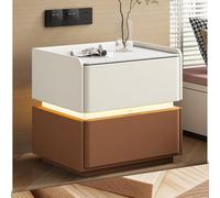 Minimalist High Gloss Bedside Table - Eco-Friendly, Silent Drawer, Space-Saving Design, Easy Assembly - Perfect for Bedroom Essentials & Modern Decor