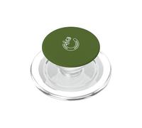 Minimalist Horseshoe Rose Flower Line Art PopSockets PopGrip for MagSafe