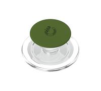 Minimalist Horseshoe Rose Flower Line Art PopSockets PopGrip for MagSafe
