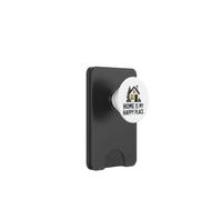 Minimalist House Home Is My Happy Place Gift PopSockets PopWallet for MagSafe