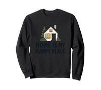 Minimalist House Home Is My Happy Place Gift Sweatshirt