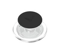 Minimalist Humpback Whale Line Art Graphic PopSockets PopGrip for MagSafe