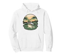Minimalist Ink Frog Art Design Pullover Hoodie