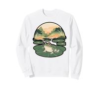 Minimalist Ink Frog Art Design Sweatshirt