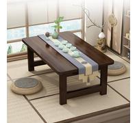 Minimalist Japanese Bamboo Coffee Table Foldable Design for Living Room & Dining Room Perfect for& Tea Setup Compact 100x50x40cm Home Decor