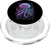 Minimalist Jellyfish Fishes for Sea Divers Marine Biologists PopSockets PopGrip for MagSafe