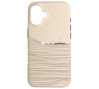 Minimalist Jesus and Peter Walk Water Art Case for iPhone 16